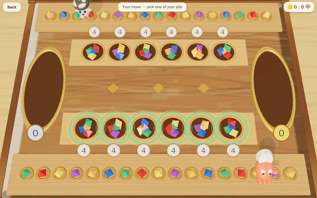 Mancala · counting strategy