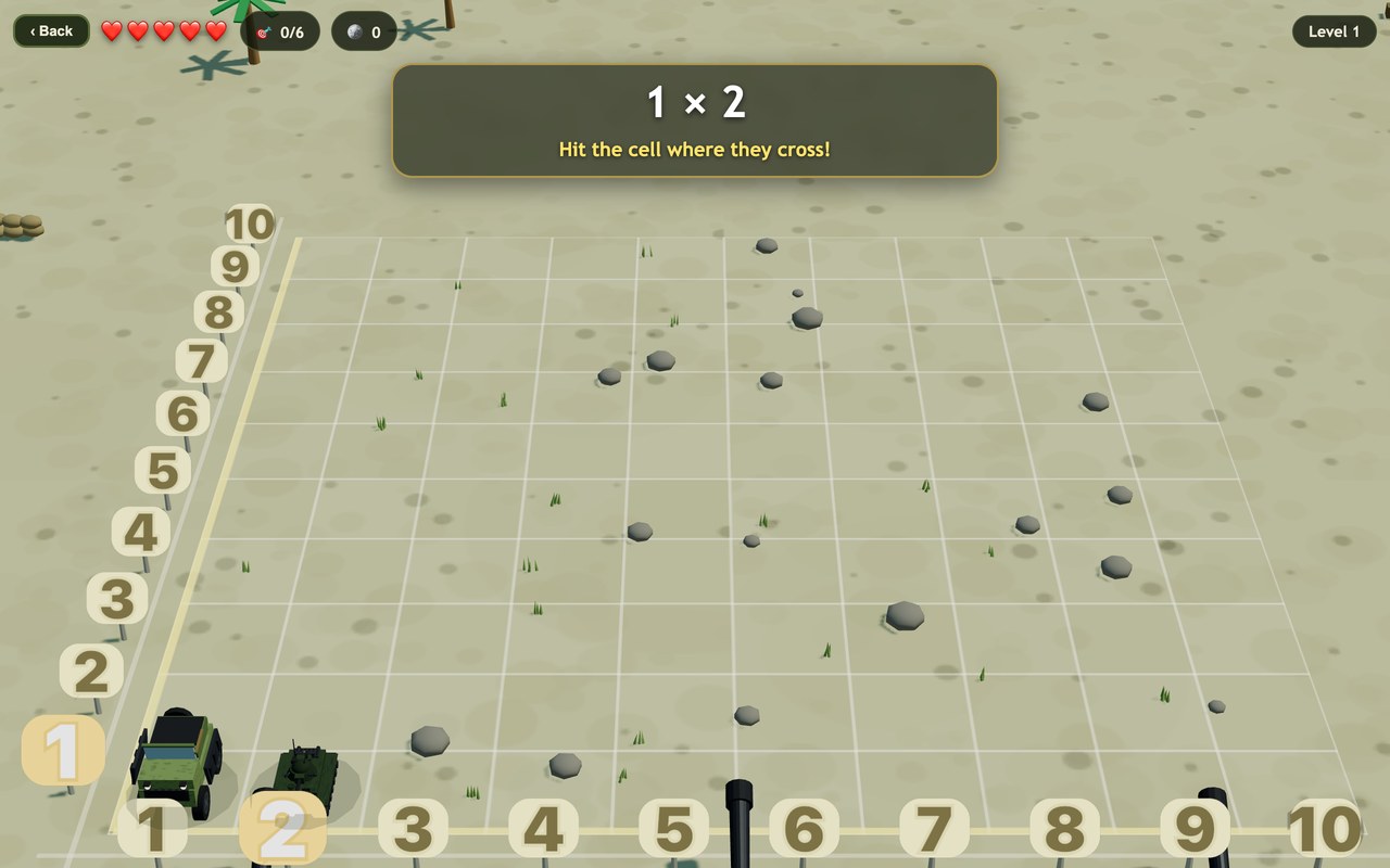 True Aim · Multiplication Facts